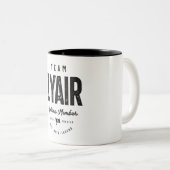 Zyair Lifetime Lid met persoonlijke naam Zyair Tweekleurige Koffiemok (Voorkant rechts)