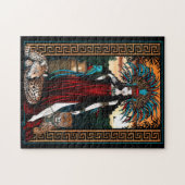 Zyanya Toltec Jaguar Quetzal Priestess Puzzle Legpuzzel (Horizontaal)