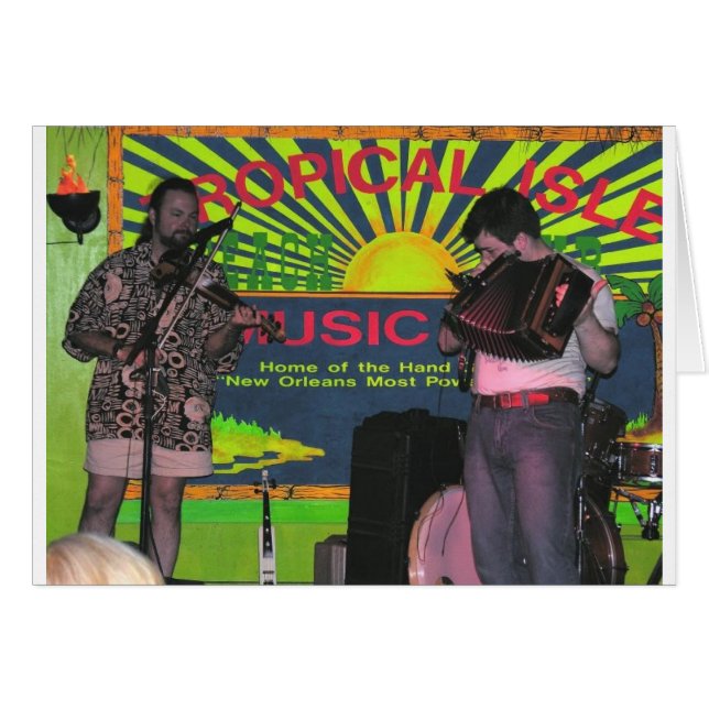 Zydeco-band op Tropical Isle (Voorkant Horizontaal)