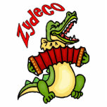 Zydeco Gator Fotobeeldje Magneet<br><div class="desc">Cajun Gator</div>