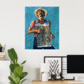 Zydeco Joe Painting Poster (Thuiskantoor)
