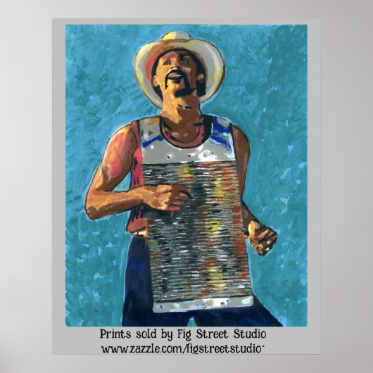 Zydeco Joe Painting Poster (Voorkant)