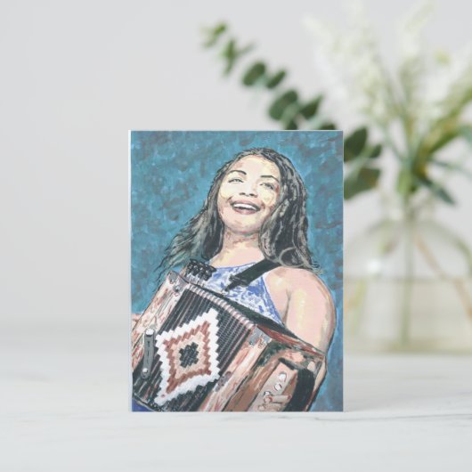 Zydeco Music Briefkaart (Staand voorkant)