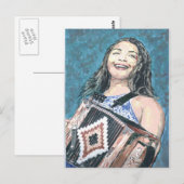 Zydeco Music Briefkaart (Voorkant / Achterkant)