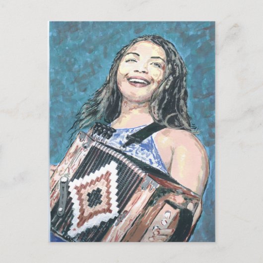 Zydeco Music Briefkaart (Voorkant)