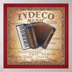 Zydeco Music Poster