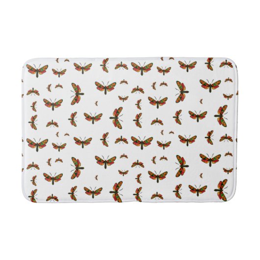 Zygaena carniolica - de Crepuscular Burnet Moth Badmat (Voorkant)