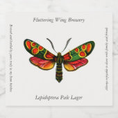 Zygaena carniolica - de Crepuscular Burnet Moth Bier Etiket (Enkel label)