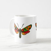 Zygaena carniolica - de Crepuscular Burnet Moth Koffiemok (Voorkant links)