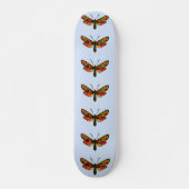 Zygaena carniolica - de Crepuscular Burnet Moth Persoonlijk Skateboard (Voorkant)