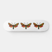 Zygaena carniolica - de Crepuscular Burnet Moth Persoonlijk Skateboard (Horizontaal)