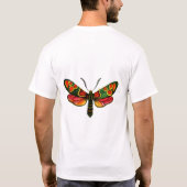 Zygaena carniolica - de Crepuscular Burnet Moth T-shirt (Achterkant)