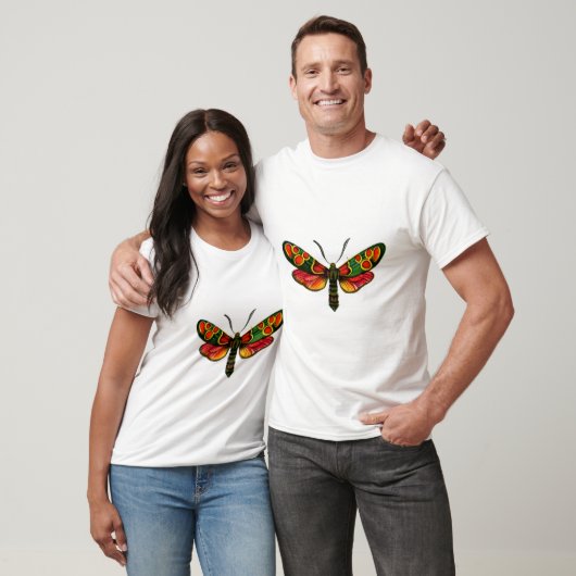 Zygaena carniolica - de Crepuscular Burnet Moth T-shirt (Unisex)