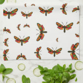 Zygaena carniolica - de Crepuscular Burnet Moth Theedoek (Gevouwen)