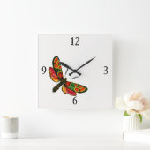 Zygaena carniolica - de Crepuscular Burnet Moth Vierkante Klok (Huis)