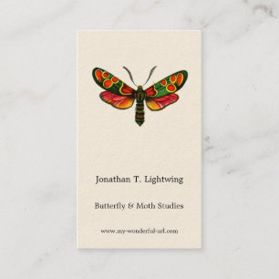 Zygaena carniolica - de Crepuscular Burnet Moth Visitekaartje