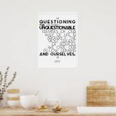 Zygmunt Bauman - De onbetwistbare vraag Poster (Keuken)