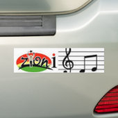 zyonimuziek bumpersticker (Op auto)