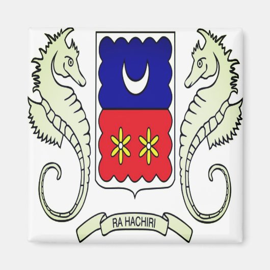 ZYT001 MAYOTTE, vlag, Afrika, Fridge Magneet (Voorkant)
