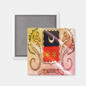 zYT002 MAYOTTE, Waving Flag, Afrika, Fridge Magneet (Voorkant / Achterkant)