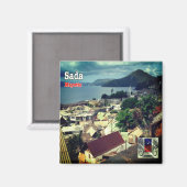 ZYT004 SADA, Mayotte, Afrika, Fridge Magneet (Voorkant / Achterkant)