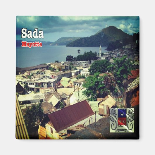 ZYT004 SADA, Mayotte, Afrika, Fridge Magneet (Voorkant)