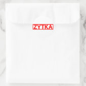 Zytka Stamp Ronde Sticker (Tas)