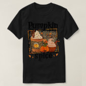 ZyVb Leopard Pumpkin Spice Herfst herfst Pumpkin T T-shirt (Design voorkant)
