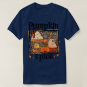 ZyVb Leopard Pumpkin Spice Herfst herfst Pumpkin T T-shirt (Design voorkant)