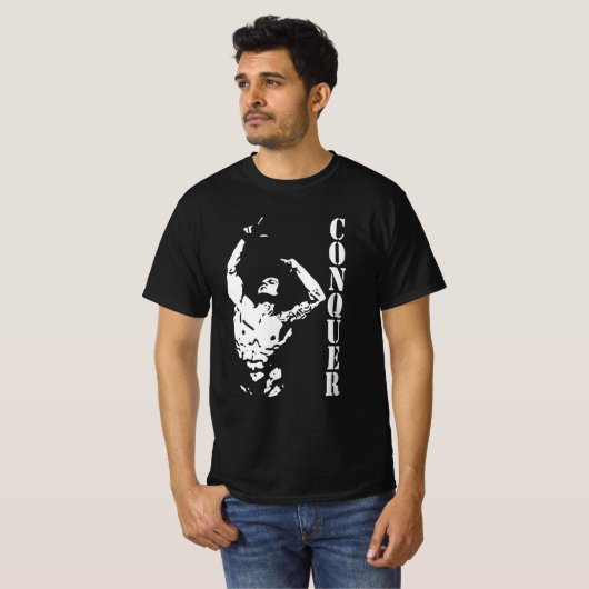 Zyzz overnamerretro t-shirt (Voorkant volledig)