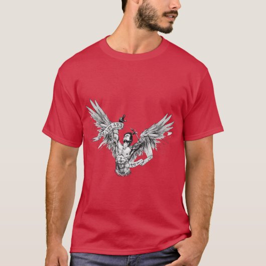 Zyzz Vleugelig T-shirt (Voorkant)