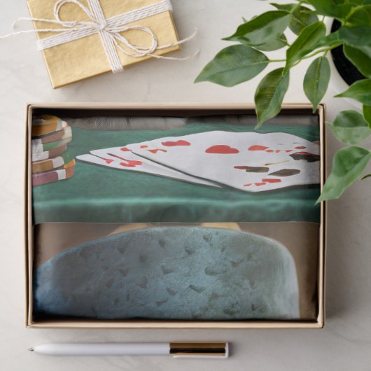 ZZ Tophat, harige kat speelkaarten Tissuepapier (Geschenk)