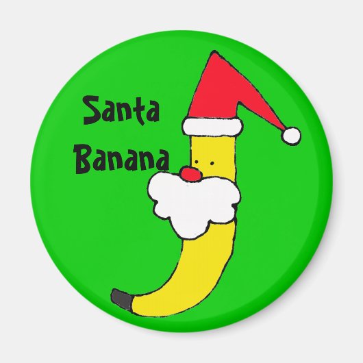 ZZ- Vakantie Santa Banana Magnet (Voorkant)