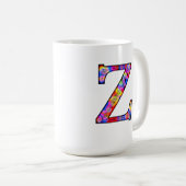 Zz verlicht monogram koffiemok (Voorkant rechts)