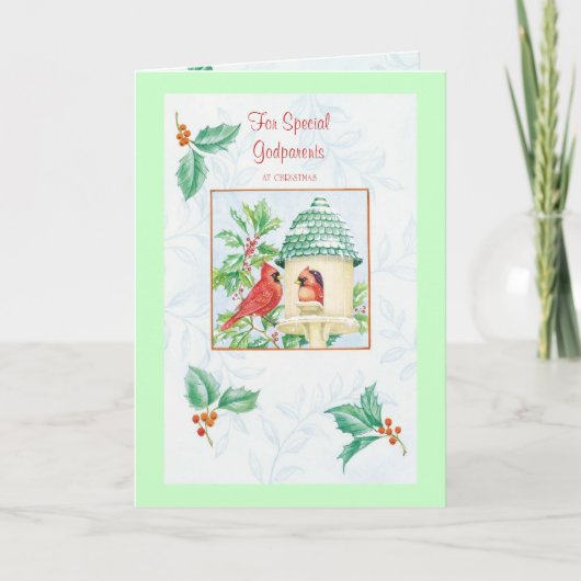 ZZ voor speciale peetouders op Christmas_001 Feestdagen Kaart (Voorkant)