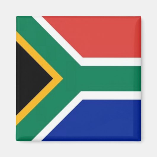 zZA001 ZUID-AFRIKA, Vlag, Afrika, Fridge Magneet (Voorkant)