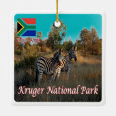 zZA004 KRUGEN National Park, Zuid-Afrika, Keramisch Ornament (Achterkant)