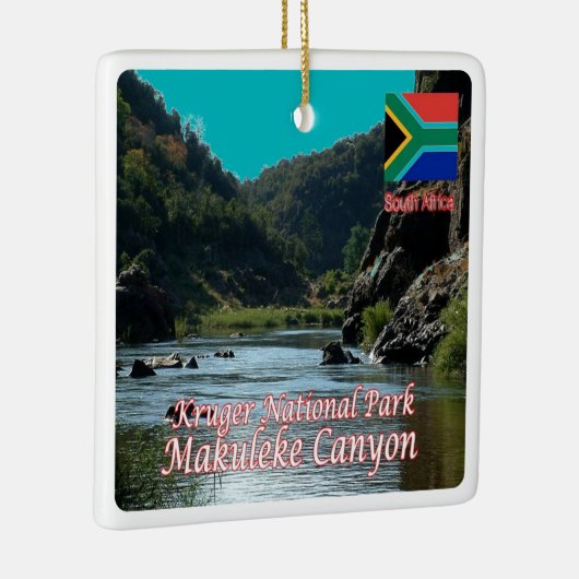 zZA005 ZUID-AFRIKA, N.P. Makuleke Canyon, Keramisch Ornament (Rechts)