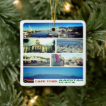 zZA007 KAAPSTAD, MOZAÏEK, Zuid-Afrika, Keramisch Ornament<br><div class="desc">Hier vindt u het souvenir van uw vakantie. (zZA007 KAAPSTAD,  MOSAIC,  Zuid-Afrika Keramisch Ornament). Verras vrienden en familieleden met de unieke souvenirs van uw geweldige reis. Probeer ons. #LeoPepeDesign - Kaapstad,  Afrika Zuid-Afrika,  Leopepedesign,  Reisreis fototoerisme,  cadeau souvenir gadget Keramisch Ornament,  collage mozaïek potpourri.</div>