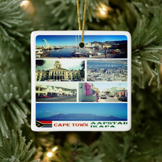 zZA007 KAAPSTAD, MOZAÏEK, Zuid-Afrika, Keramisch Ornament (Boom)