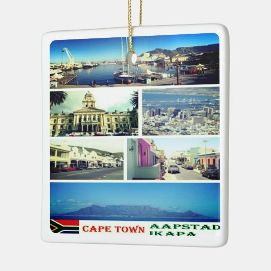 zZA007 KAAPSTAD, MOZAÏEK, Zuid-Afrika, Keramisch Ornament (Links)