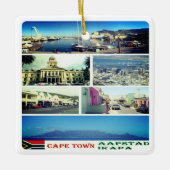 zZA007 KAAPSTAD, MOZAÏEK, Zuid-Afrika, Keramisch Ornament (Voorkant)