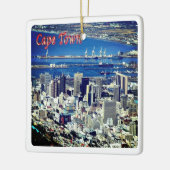 zZA008 KAAPSTAD, Uitzicht, Zuid-Afrika, Keramisch Ornament (Links)