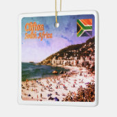 zZA009 CLIFTON, Panorama, Zuid-Afrika, Keramisch Ornament (Links)