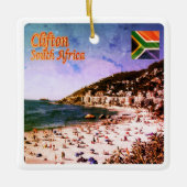 zZA009 CLIFTON, Panorama, Zuid-Afrika, Keramisch Ornament (Voorkant)