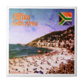 zZA009 CLIFTON, Panorama, Zuid-Afrika, Tegeltje (Voorkant)