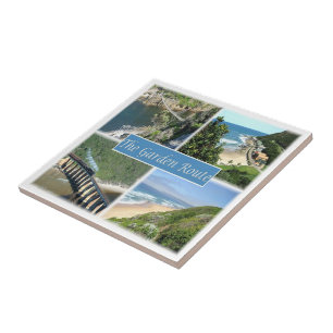 zZA013 ZUID-AFRIKA, Tuinroute, Mozaïek, Tegeltje