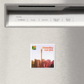 zZA016 JOHANNESBURG, Hillbrow, Zuid-Afrika, Fridge Magneet (Insitu (Vaatwasser))