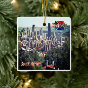 zZA020 PRETORIA, Zuid-Afrika, Keramisch Ornament