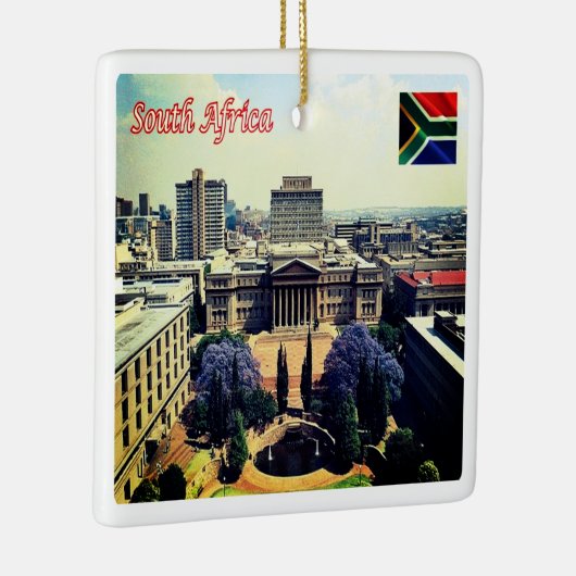 zZA022 ZUID-AFRIKA, Wits University, Keramisch Ornament (Rechts)